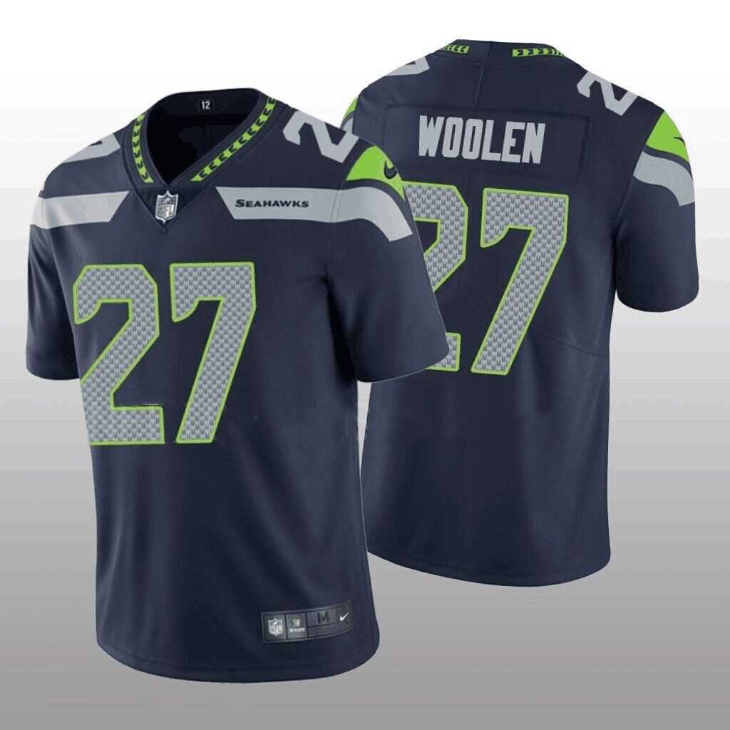 Men & Women & Youth Seattle Seahawks #27 Tariq Woolen Navy Vapor Untouchable Stitched Football Jersey